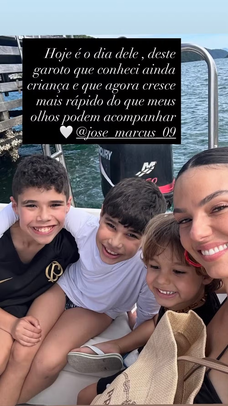 Isis Valverde celebra aniversário do filho mais velho de Marcus Buaiz - Reprodução Instagram @isisvalverde
