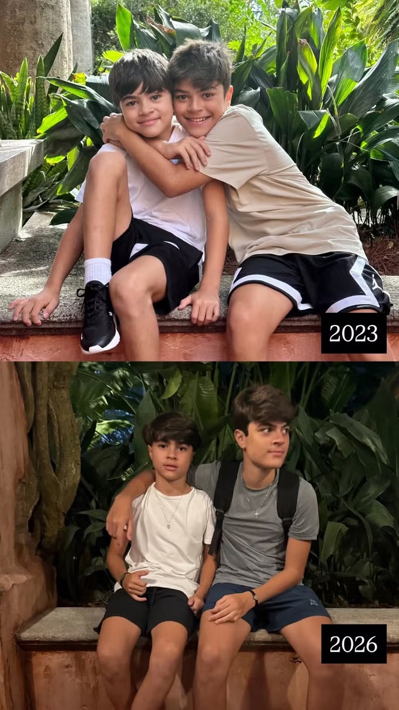 Juliana Paes mostrou antes e depois dos filhos — Foto: Reprodução/Instagram @julianapaes