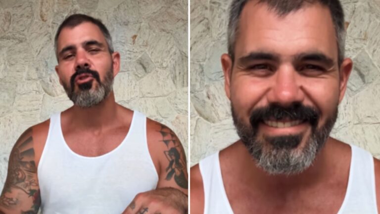 Juliano Cazarré se emociona ao falar sobre sua filha