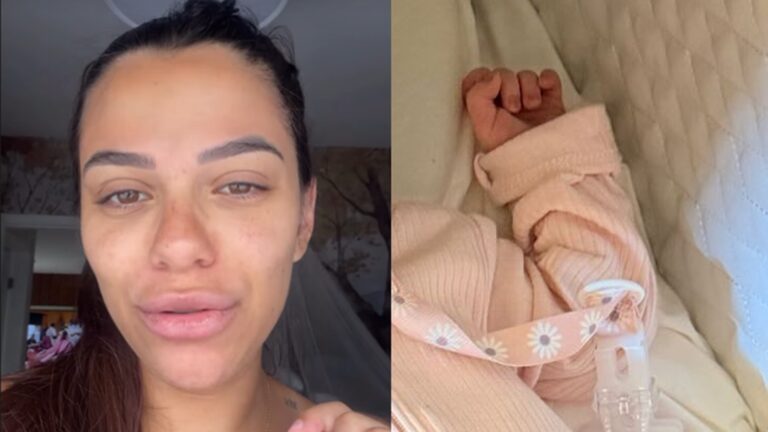 Ex-BBB Key Alves exibe foto inédita do rosto da filha; veja