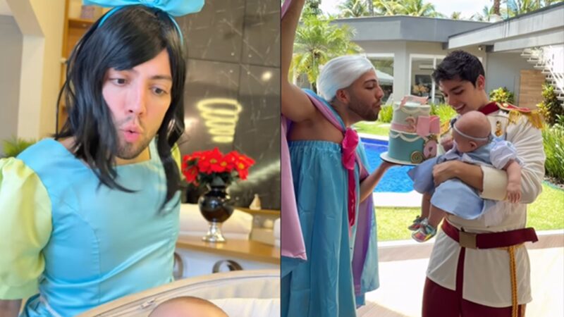 Filha de Lucas Rangel e Lucas Bley ganha comemoração temática em seu mesversário; veja vídeo