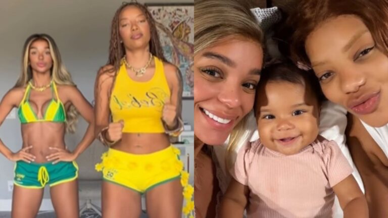 Filha de Ludmilla e Brunna Gonçalves rouba a cena com reação ao ver as mães dançando