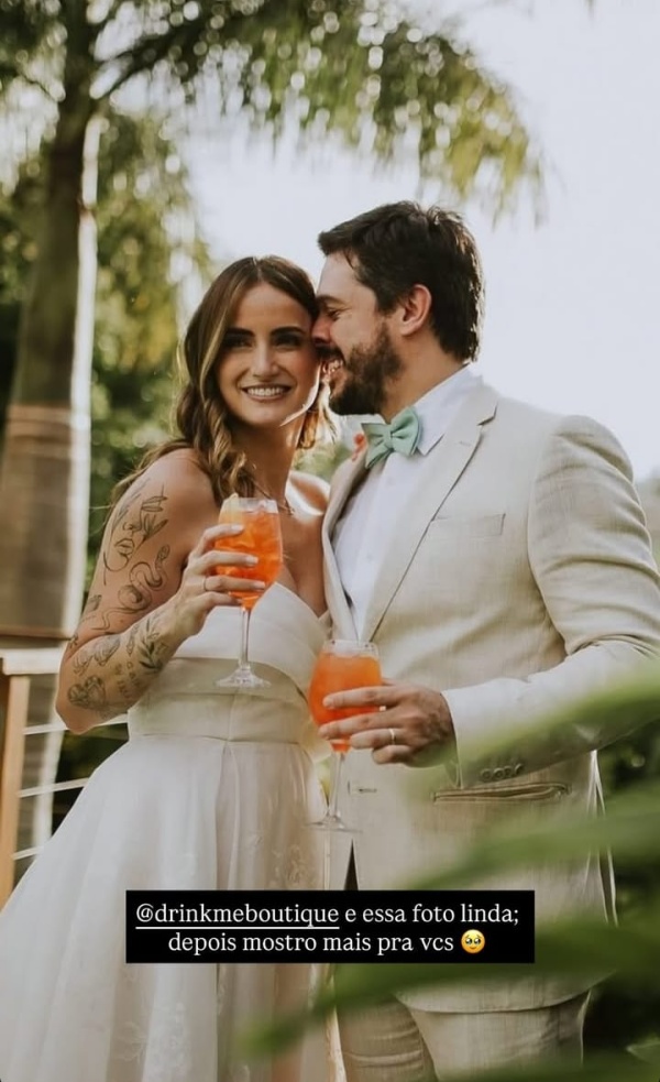 Mari Palma e Osmar Campbell se casam - Foto: Instagram