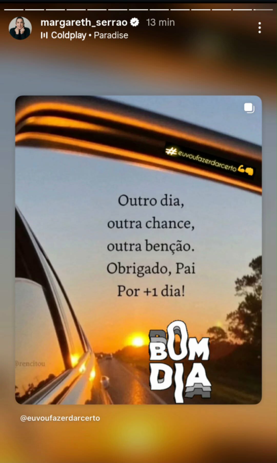 Margareth Serrão posta reflexão
