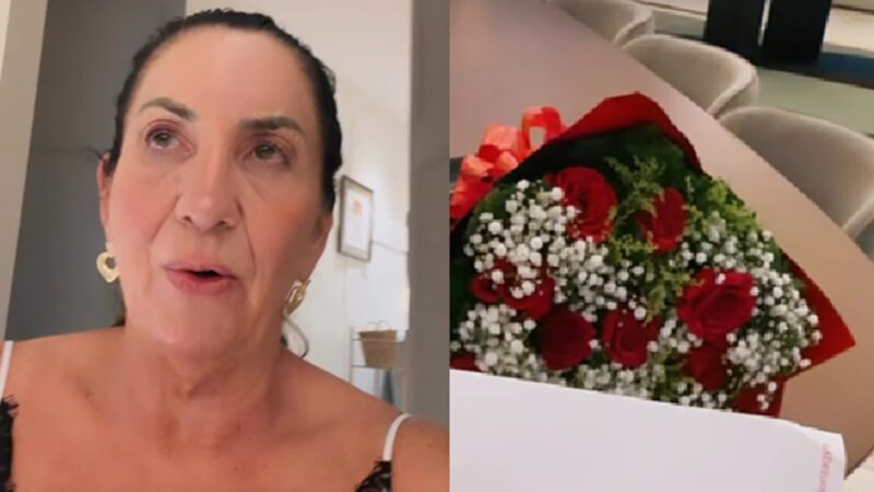 Mãe de Virginia Fonseca ganha flores e se intriga ao ler bilhete: ‘Não tem’