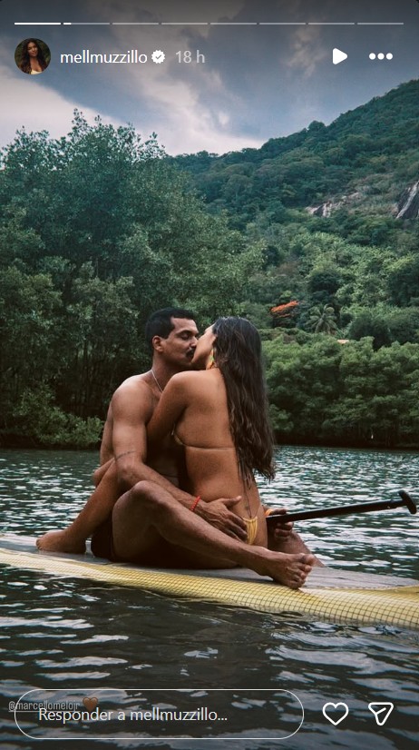 Mell Muzzillo e Marcello Melo Jr - Foto: Reprodução / Instagram @mellmuzzillo