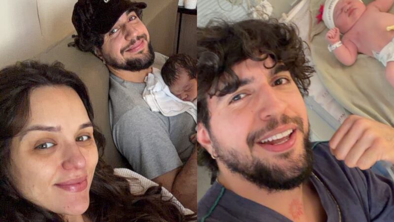 Nattan posta fotos da filha recém-nascida