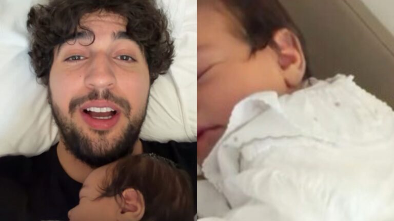 Nattan se derrete ao filmar a filha recém-nascida, Zuza: ‘Como não se apaixona?’
