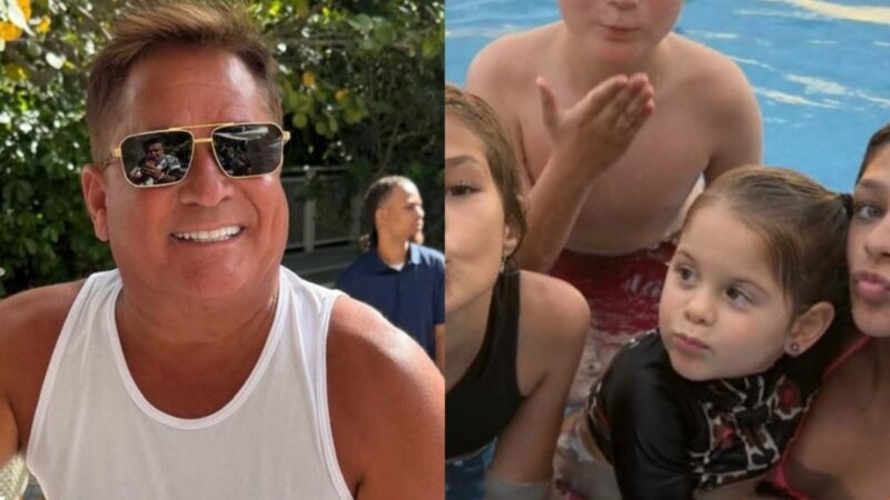 Poliana Rocha mostra todos os netos de Leonardo reunidos na Fazenda Talismã