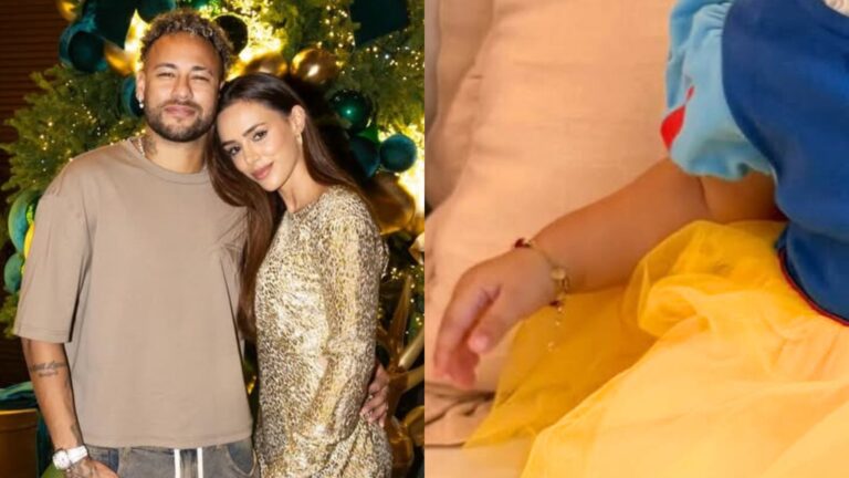 Filha caçula de Neymar Jr explode o fofurômetro ao surgir com fantasia de princesa