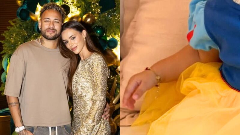 Filha caçula de Neymar Jr explode o fofurômetro ao surgir com fantasia de princesa