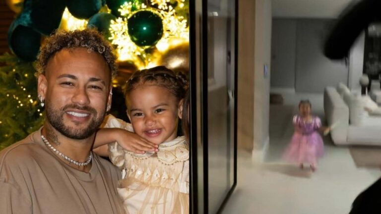 Neymar Jr. diverte com vídeo assustando Mavie: ‘Só uma brincadeira’