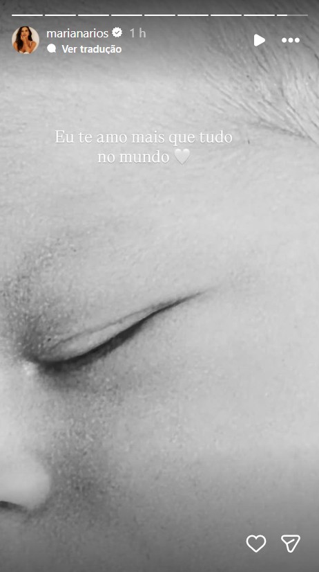 Mariana Rios mostra detalhes do rosto do filho, Palo - Foto: Reprodução / Instagram @marianarios
