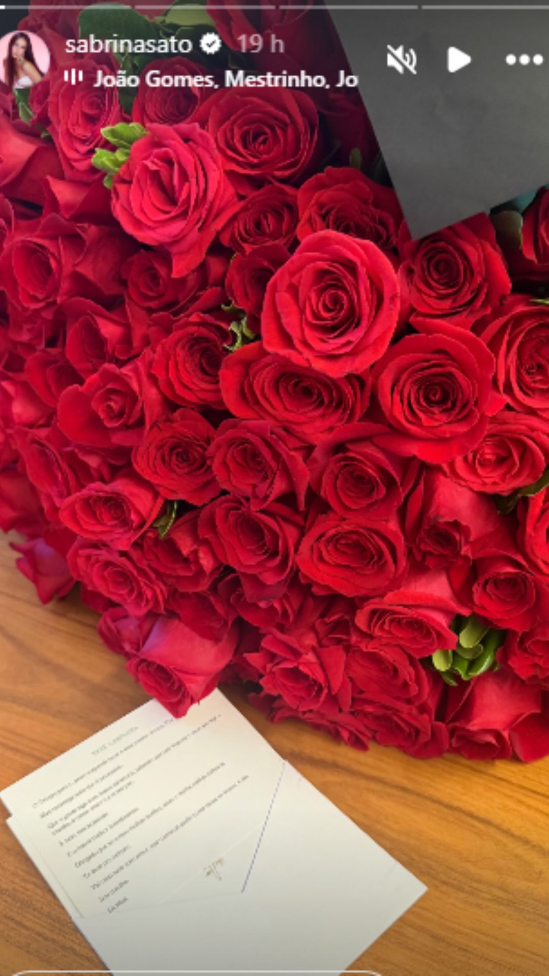 Presente de Sabrina Sato - Foto: Reprodução/Instagram