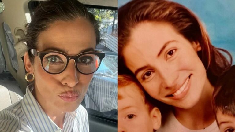 Renata Vasconcellos mostra foto inédita da infância dos filhos