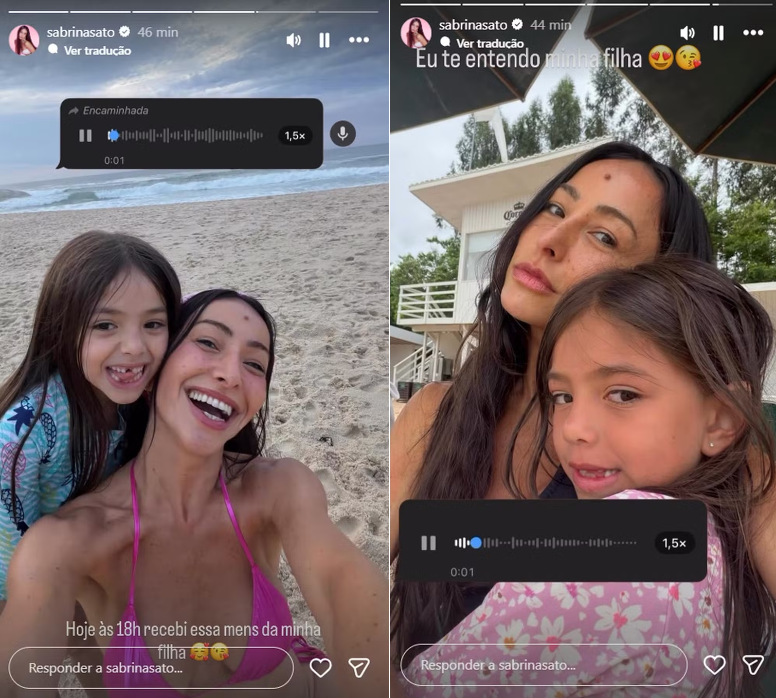 Sabrina Sato e Zoe — Foto: Reprodução/Instagram