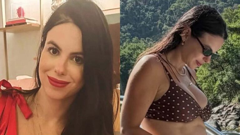 De biquíni, Sthefany Brito mostra como está sua barriga na terceira gestação