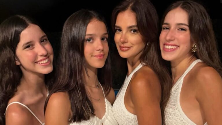 Vera Viel aparece com filhas e público afirma: ‘Iguais’