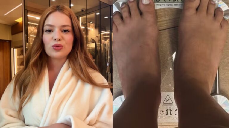 Viih Tube sobe na balança e revela quanto emagreceu em um ano