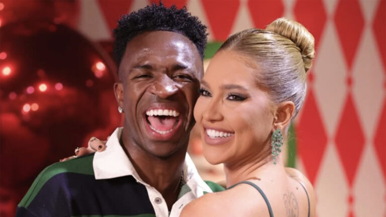 Virginia celebra os 3 meses de namoro com Vini Jr: ‘Sem estar ao lado’