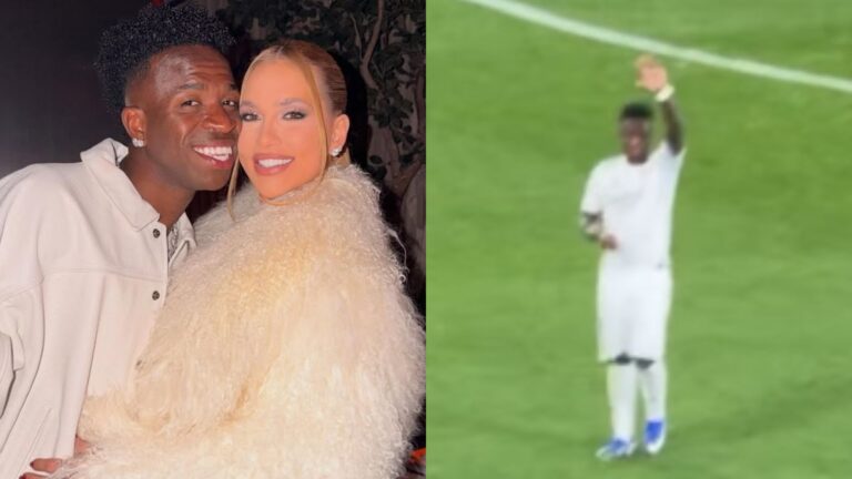 Virginia vibra e se declara aos gritos para Vini Jr após jogo: ‘Vai morrer de vergonha’
