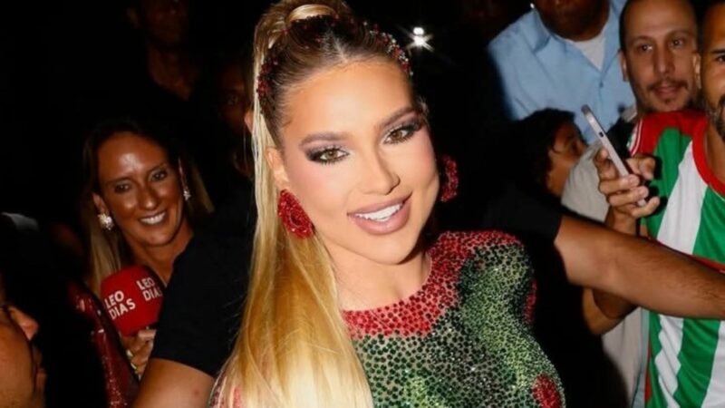 Virginia mostra fotos de ensaio de rua com a Grande Rio
