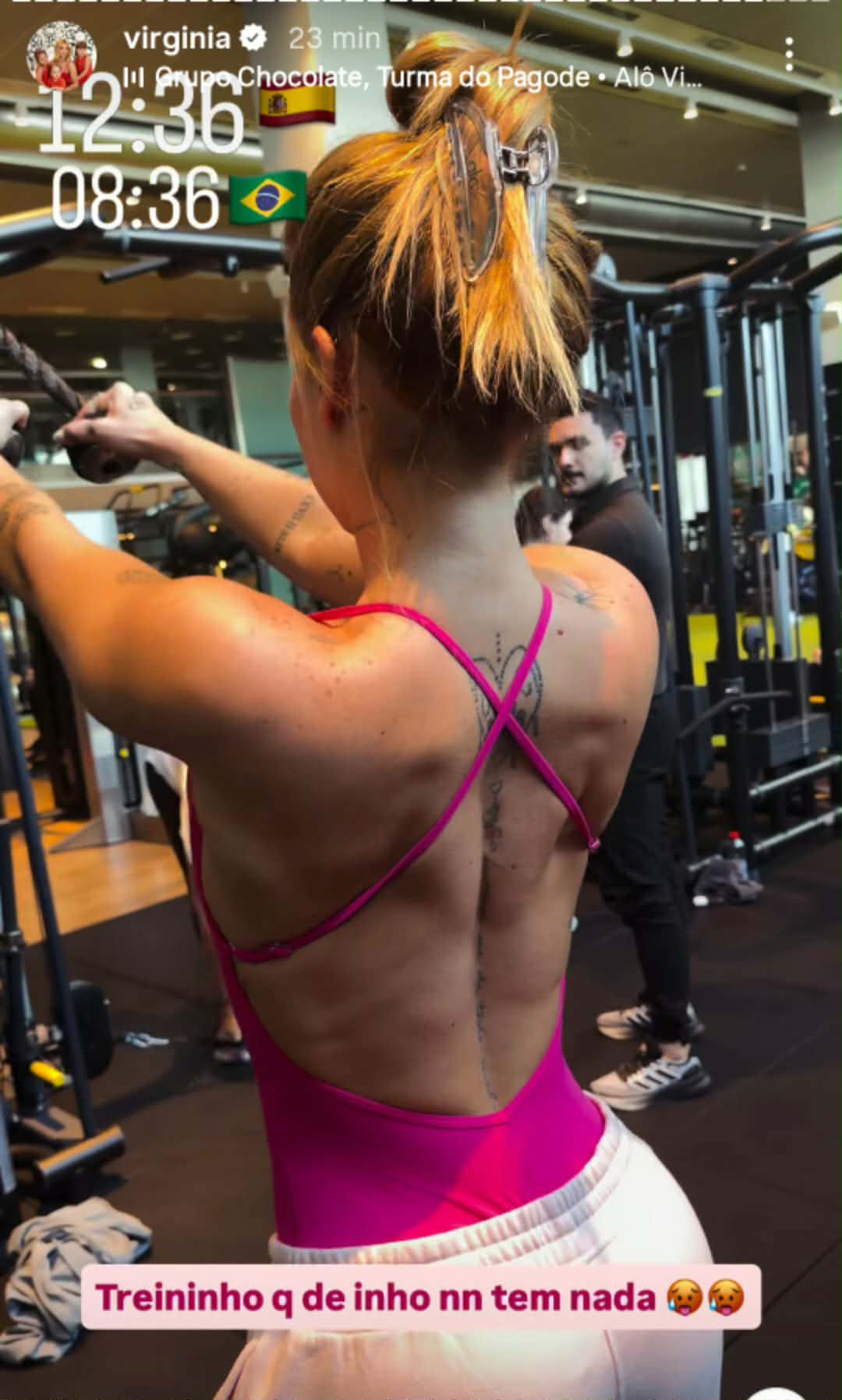 Virginia mostra como está o corpo para o Carnaval