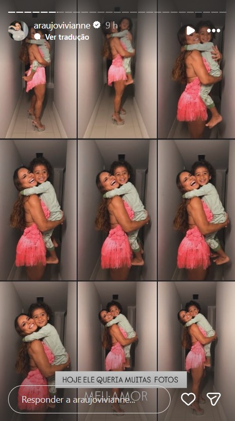 Viviane Araújo com o filho, Joaquim - Foto: Reprodução / Instagram @araujovivianne 