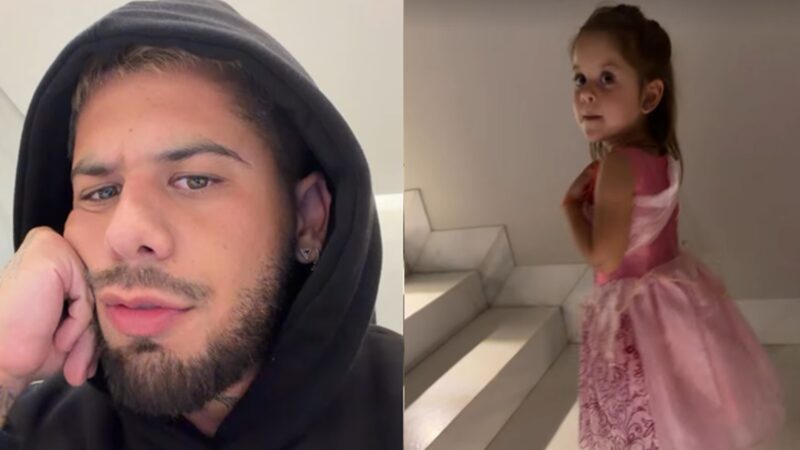 Zé Felipe se surpreende com personalidade forte de Maria Flor: ‘Como que pode?’
