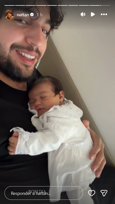 Nattan com a filha, Zuza - Foto: Reprodução / Instagram @nattan