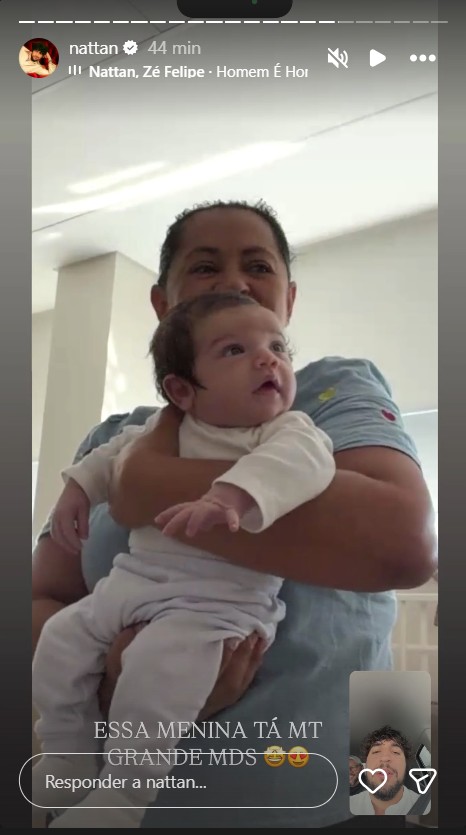 Nattan exibe nova foto da filha, Zuza - Foto: Reprodução / Instagram @nattan