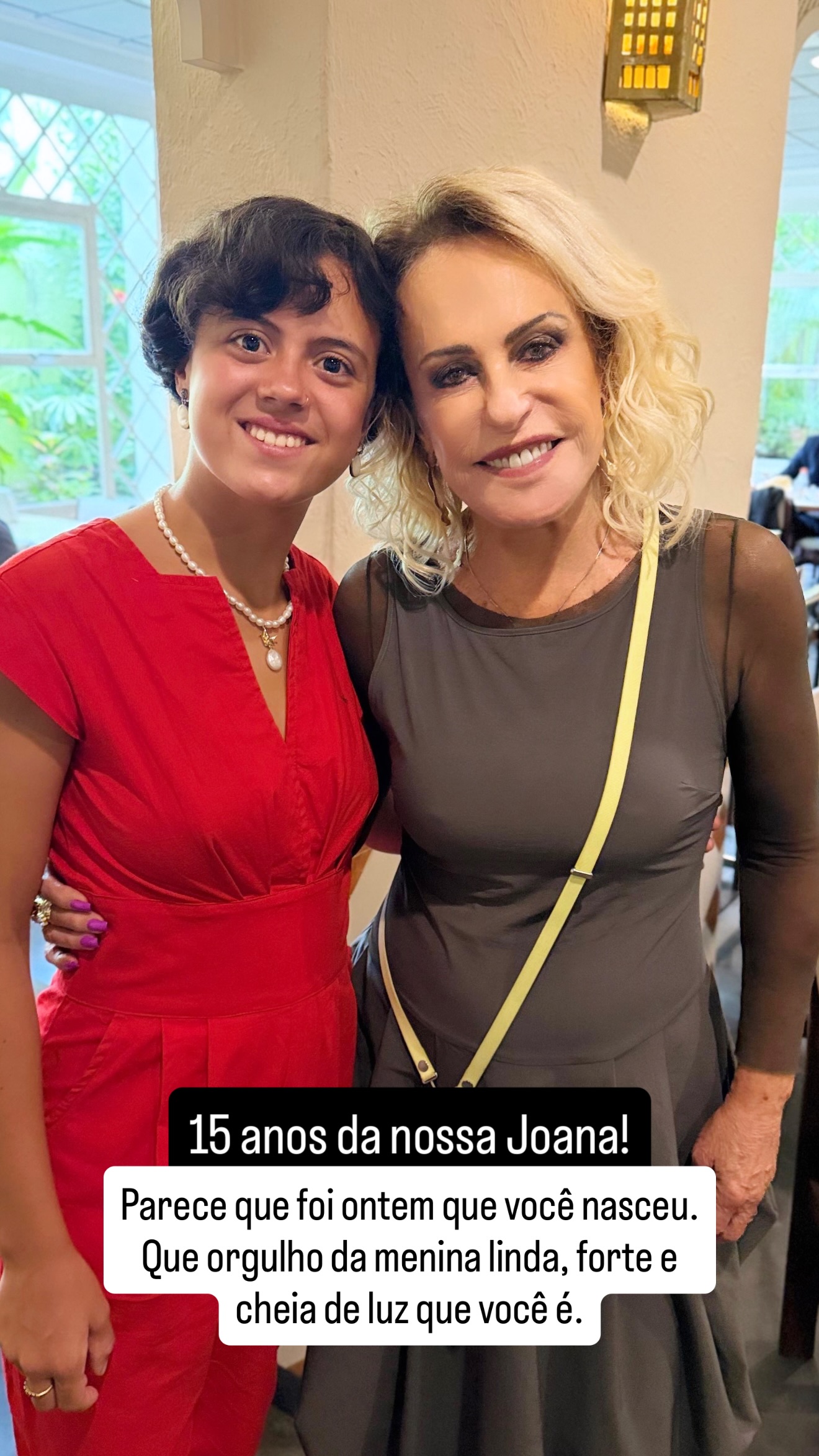 Ana Maria Braga celebra aniversario da neta - Foto: Instagram