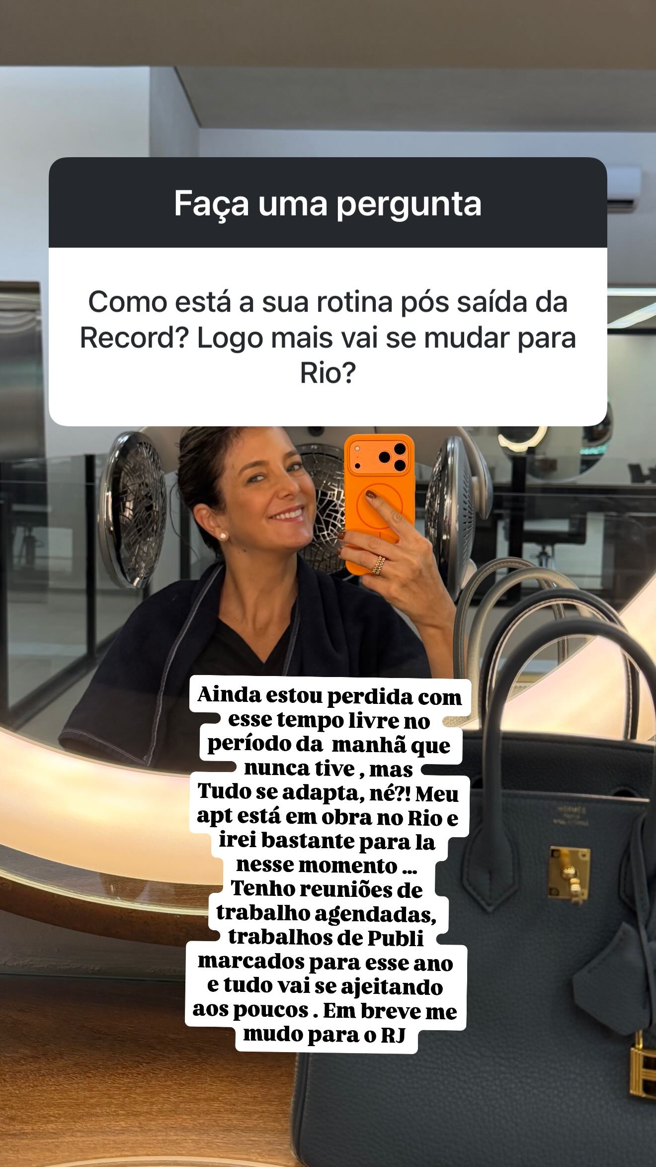 Storie de Ticiane Pinheiro no Instagram