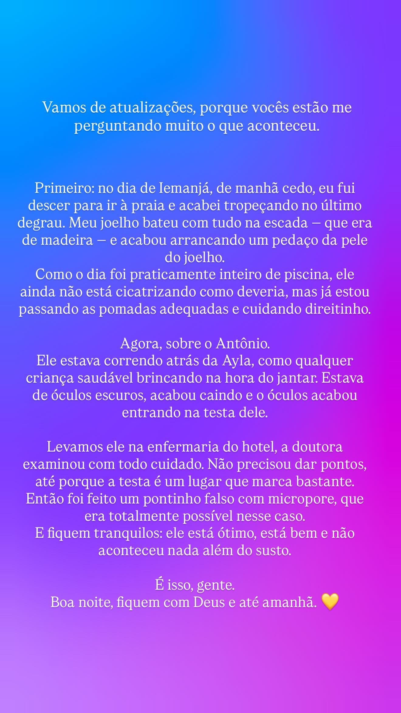 Desabafo de Barbara Evans - Foto: Instagram