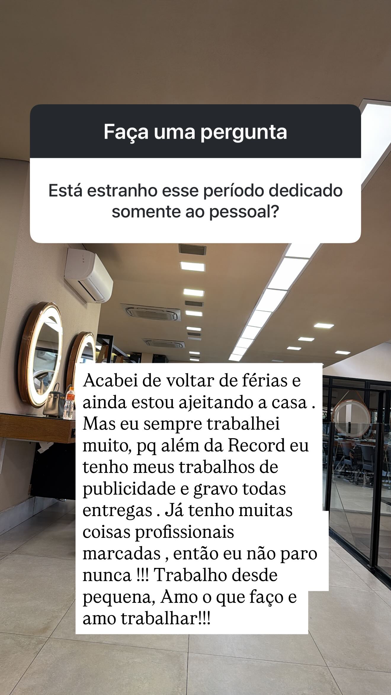 Storie de Ticiane Pinheiro no Instagram