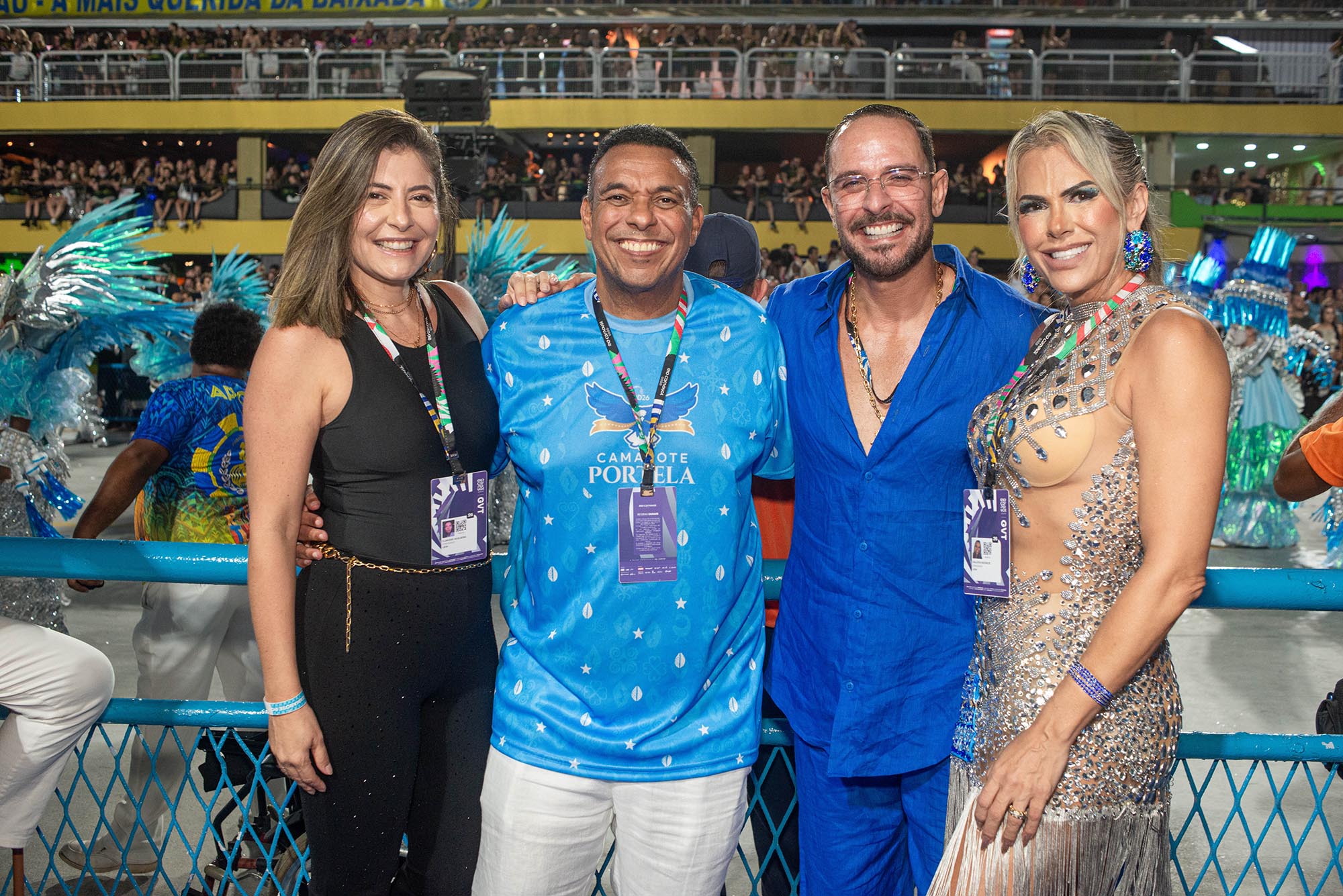 Clarisse Nogueira, Alex Escafura, Diogo Nogueira e Walkiria Escafura - Foto: Mariana Quintão