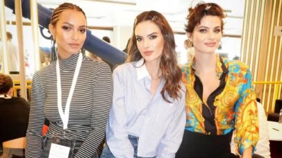 Lais Ribeiro, Alessandra Ambrosio e Isabeli Fontana no Qatar Fashion United em 2022 - Foto: Reprodução/Instagram