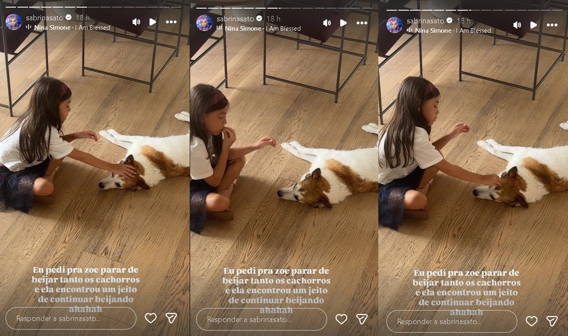 Sabrina Sato mostra Zoe — Foto: Reprodução/Instagram