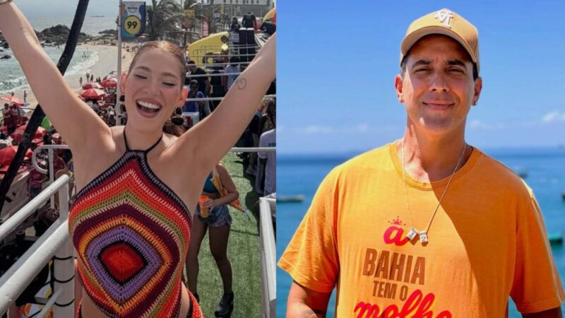 Ana Clara e André Marques curtem Carnaval juntos