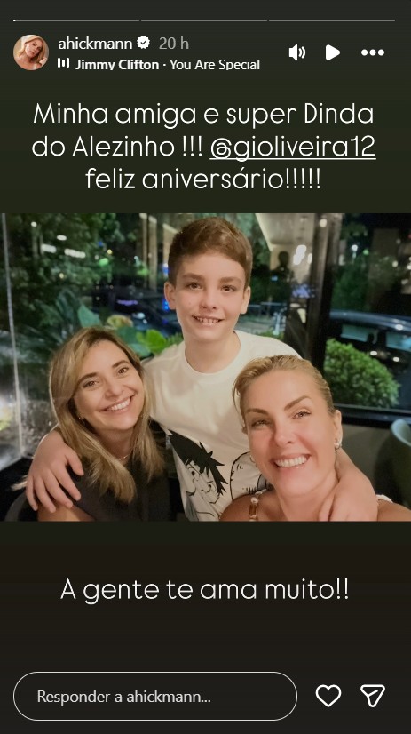 Ana Hickmann parabeniza a ex-cunhada - Foto: Reprodução / Instagram @ahickmann 