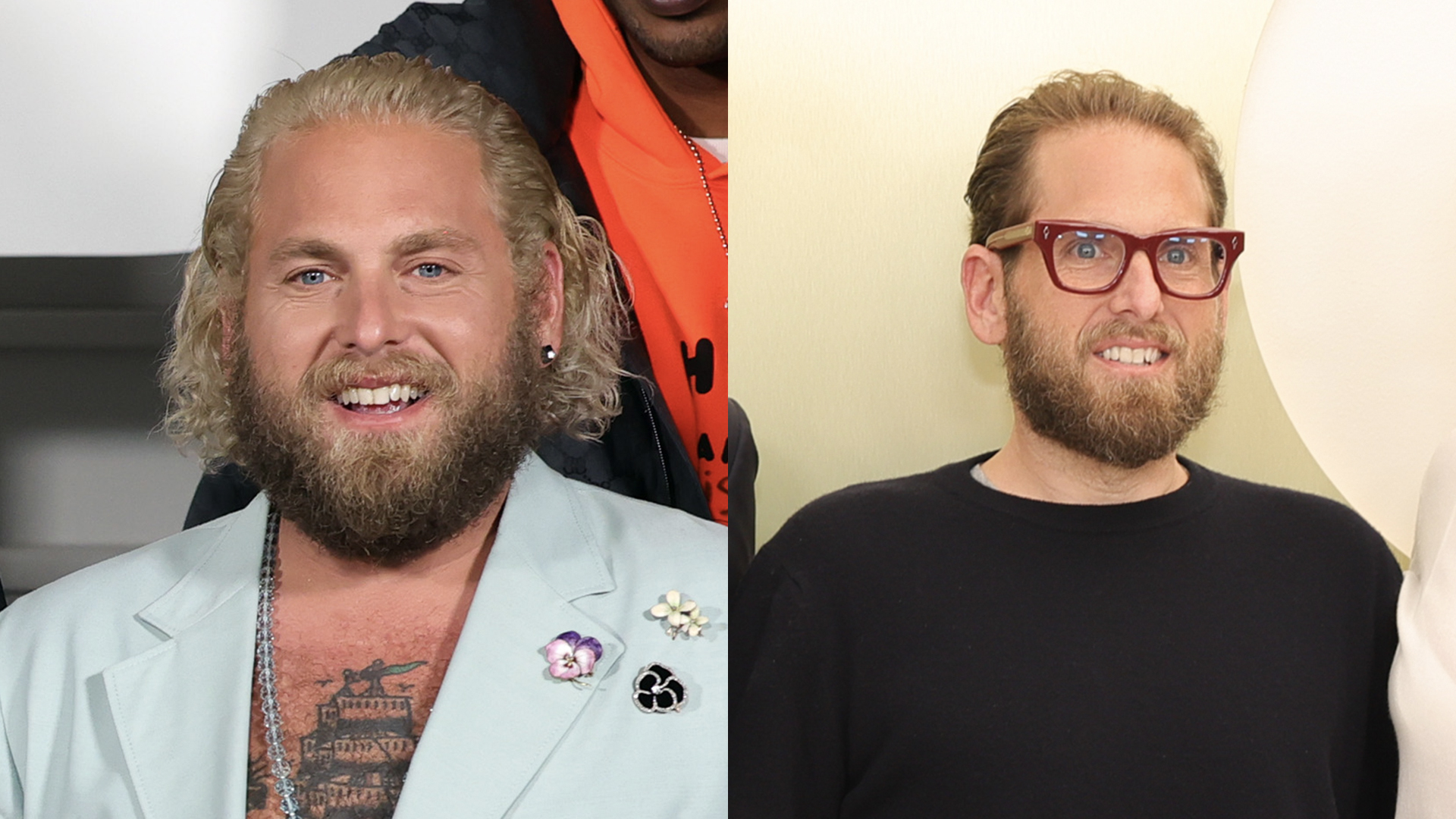 Antes e depois de Jonah Hill - Foto: Getty Images
