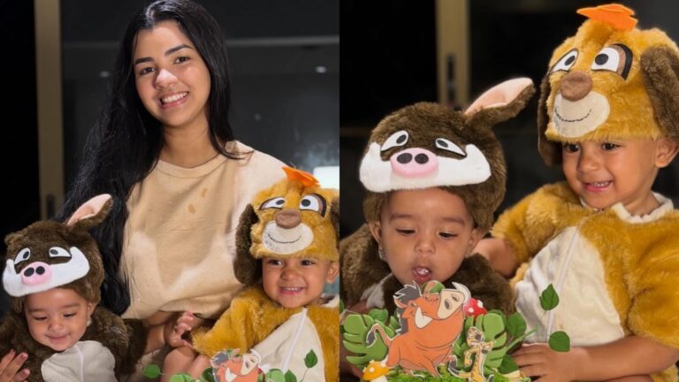 Ary Mirelle encanta ao mostrar comemoração do mesversário do filho caçula