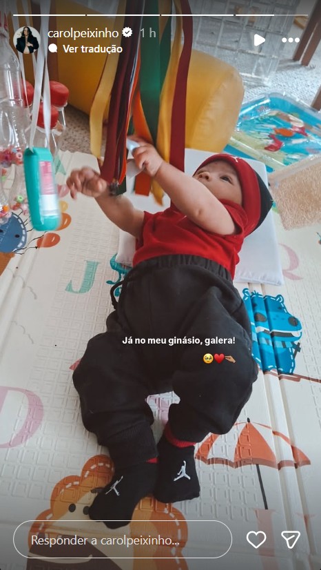 Bento, filho de Carol Peixinho e Thiaguinho - Foto: Reprodução / Instagram @carolpeixinho 
