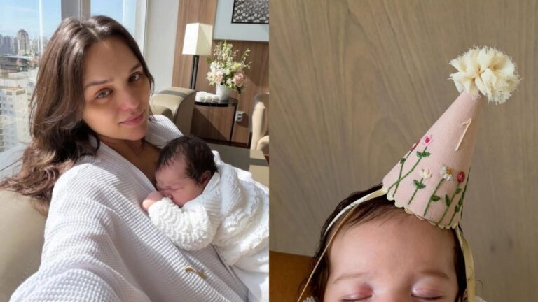 Rafa Kalimann celebra primeiro mês da filha Zuza e compartilha fotos inéditas: “Orações de gratidão”