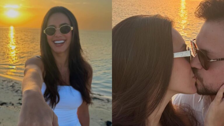 Irmã de Bruna Biancardi fica noiva durante viagem ao Egito; fotos