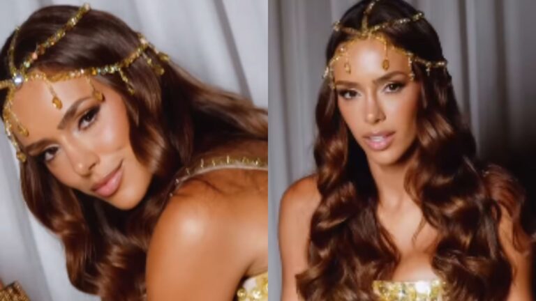 Bruna Biancardi aposta em look dourado para o Carnaval; fotos