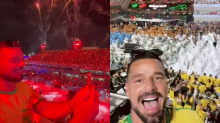 Ricky Martin se encanta com Carnaval do Rio e declara: “A vida muda”