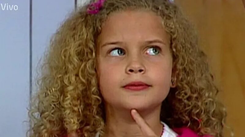Debby Lagranha na infância - Foto: TV Globo