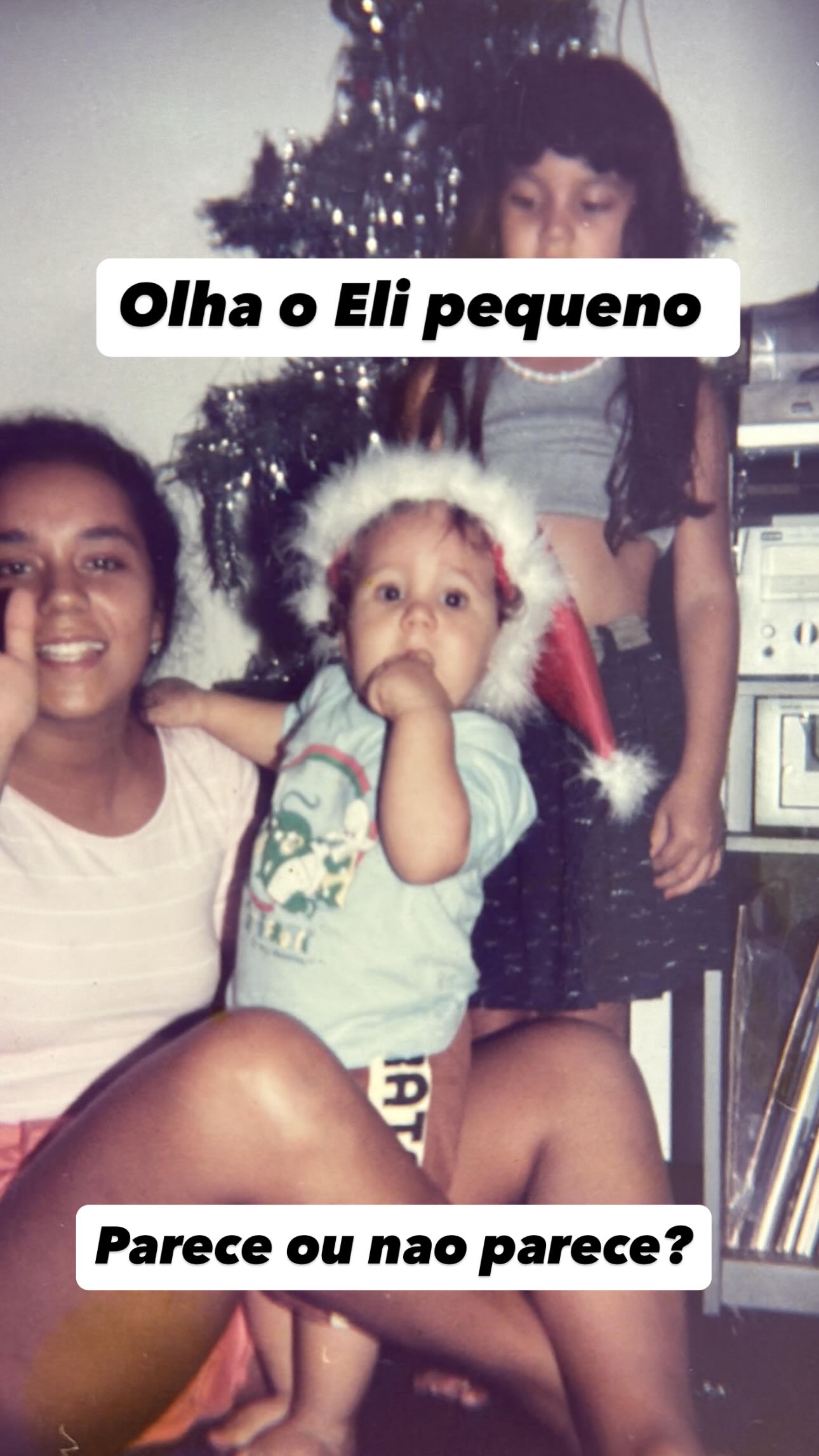 Eliezer na infância -  Foto: Reprodução / Instagram