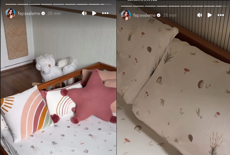 Fernanda Paes Leme mostra o quarto da filha - Foto: Reprodução/Instagram